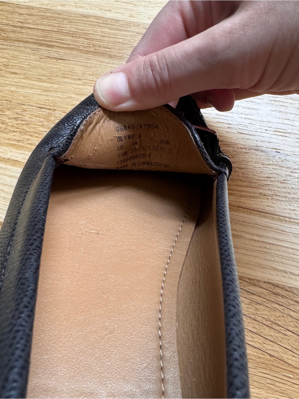 Coach Olympia Pebble Grain Leather Loafers- Women 7.5 - Picture 9 of 9